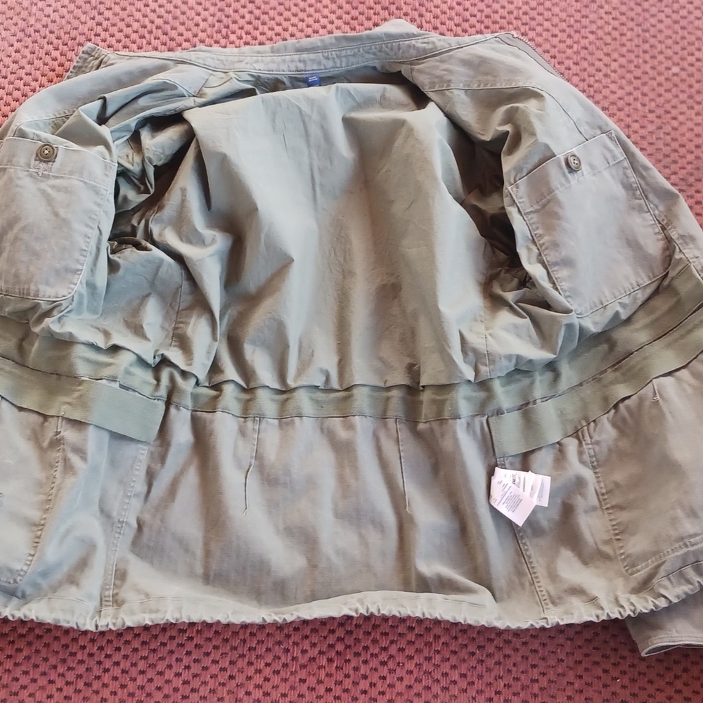 Polo Ralph Lauren Painted Logo Cotton Military Field Jacket- Men's XL Tall TG - Picture 10 of 11